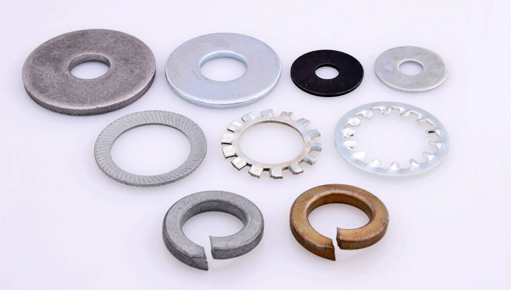 Flat washers and lock washers